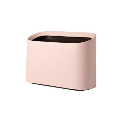 China Viable Creative Mini Desktop Trash Can Table Waste Paper Storage Box Countertop Basket For Home Office for sale