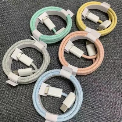 China 60W Fast Charging Type-C Cable for iPhone15 Type-C to Type-C Charger Braided Connector for sale