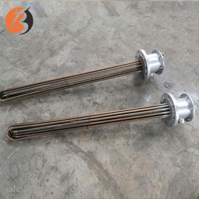 China Industrial Water Heater Immersion Clamp Tubular Heater Element 415v 20kw for sale