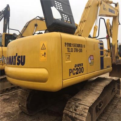 China Original Japan Used Komatsu PC200 Hydraulic Crawler Excavator Used Digger With High Performance 0.8 m² ³ for sale