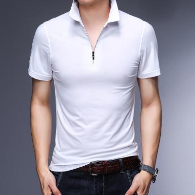 China Anti-pilling Fashionable Hot Selling Plus Size 1/4 Size Man Loose Zipper Man Shirt for sale