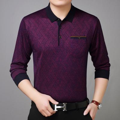 China Wholesale Medium Historical Men's Anti-Pilling Mercerized Cotton Long Sleeve Knitted Long Sleeve Shirt for sale