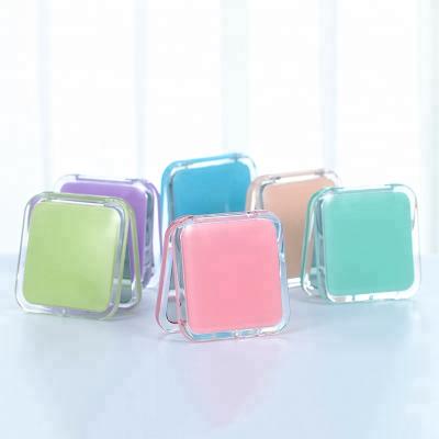 China Portable Square Pocket Mirror Fashion Bilateral And Fashion Folding Cosmetic Compact Makeup for sale