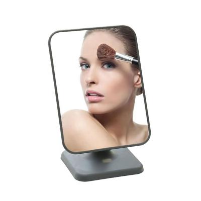 China Promotion Gifts Personalized Plastic Removable Single Square Makeup Table Mirror for sale