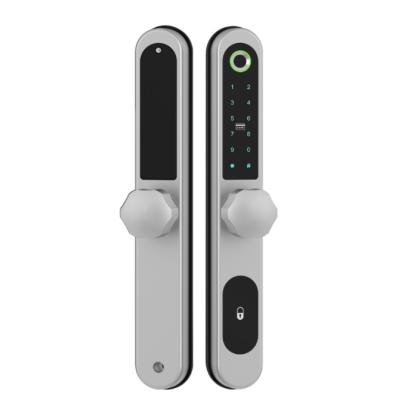 China Waterproof Intelligent Smart Round Door Lock Apartment/Hotel/School/Office Handle Remote Control for Slim Glass Door Frame with Card and Key for sale