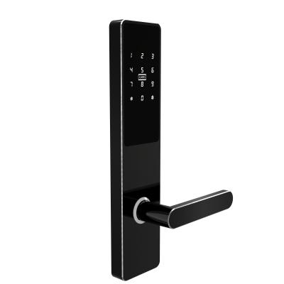 China Stainless Steel Hotel Card Reader Card Reader Key Swipe Door Lock NFC Tuya Key Outdoor Cheap Lock With Software for sale