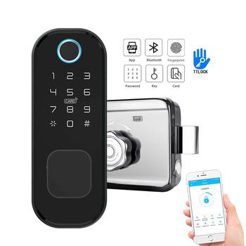 China Easy App Easy Movable Waterproof Lock Smart Management Installation Biometric Door Locks Wifi Smart Home Electric Smart Lock for sale