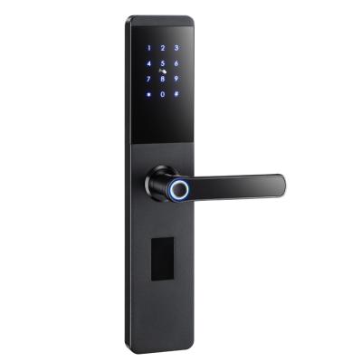 China Hot Selling Tuya WiFi Fingerprint Lock Doorbell BLE Entry Password Smart Keypad Fingerprint Handle Keyless Door Easy Installation Easy Management for sale