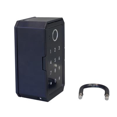 China Easy Installation Easy Management Lock Box Anti-sawing Fingerprint Waterproof IP65 BLE Entry Keyless Mounted Security Any Kind Storage Key Lock Box for sale