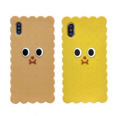 China Cute Cookies Biscuit Silicon Phone Case For iPhone 11 6 6s 7 pro max case plus XS max XR XS soft cover with Ring Strap Cover 12 for sale