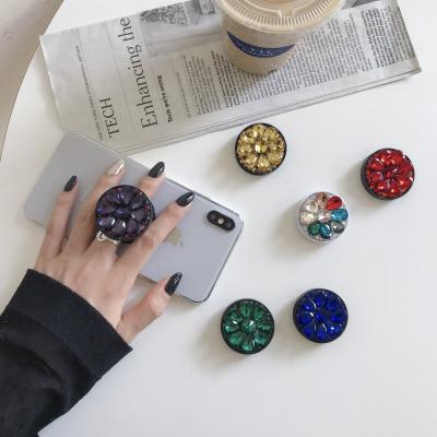 China Easy Universal Shinning Finger Bracket for iphone Samsung Huawei Xiaomi Redmi Oppo Phone Bling Crystal Stand Holder for sale