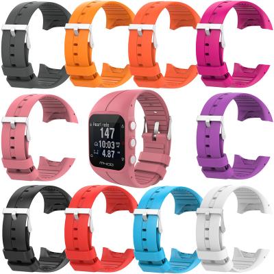 China Rubber Strap For M400 M430 Soft Waterproof Fitness Watch Strap Polar Smart Universal Wrist Strap Silicone Band for sale