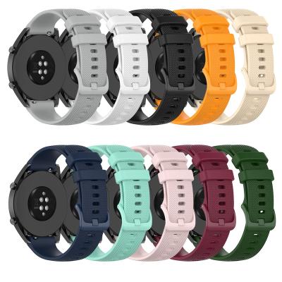 China Soft Silicone Rubber Watch Bands Strap For For Huawei Watch GT2 42MM Sport Bands For Honor Watch2 Magic Universal Watch Band Strap for sale