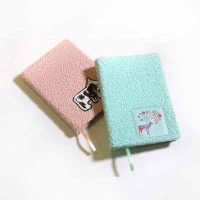 China Customizable Orderly Journal Embroidered Villose Deluxe Hardcover Factory Notebook for sale