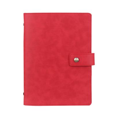 China A5 PU Notebook Binder Budget Planner Spiral Leather Portfolio with Binder Pockets, Budget Binder with Cash Envelopes and Budget Sheets for sale