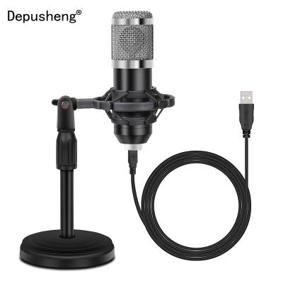 China Wholesale Live Streaming USB Microphone 5.Depusheng A8 Stand Podcast Equipment Short Microphone for sale