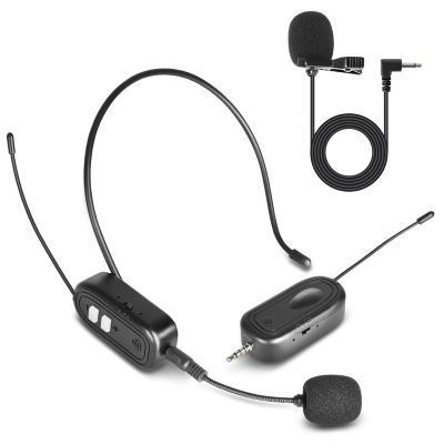 China Headset Microphone Depusheng X1 UHF Recording Youtube Live Interview Lavalier Headset Wireless Microphone for sale