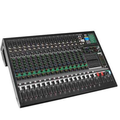 China Digital Audio Professional Built-in Music Effect Depusheng DX16C 16 Channel DSP Power DSP Mixer DJ Mixing Console for sale