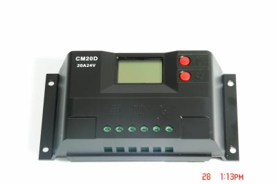 China 12V/24V 20A Intelligent CM20D PWM Solar Charge Controller with LCD display for sale