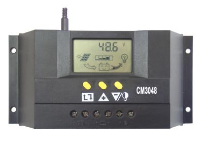 China 30A 48V CM3048 PWM Solar Charge Controller Regulators LCD Display for sale