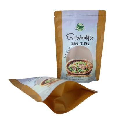 China Recyclable Laminated Food Packaging Bags With Zip Lock With Clear Window Mylar Doypack Food Packaging for sale