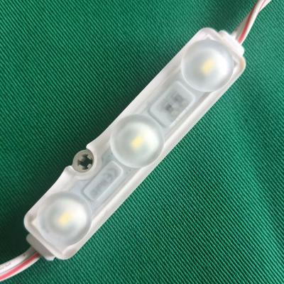 China Channel Letter Advertising NEW Ultrasonic Welding Injection Led Module 3 Led 5730 SMD IP68 LED Module With Lens, Samsung Led Module Design By Korea for sale