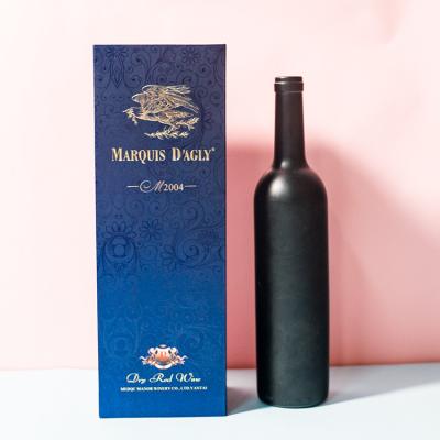 China Recyclable Custom Luxury Matte Rigid Cardboard Wine Packaging Boxes Champagne Whiskey Red Wine Bottles Glass Set Paper Gift Boxes for sale