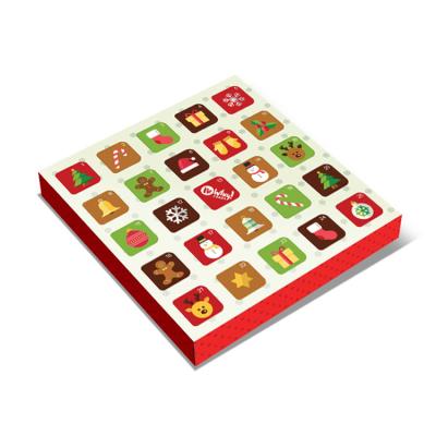 China Handmade Custom Christmas Cardboard Chocolate Advent Calendar for sale