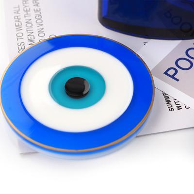 China LOVE'N LV543T DIY Blue Eye Envy Devil's Eye Epoxy Resin Mold and Silicone Disposable Molds for Coaster for sale