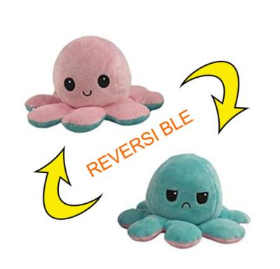 China LV552Z Cute Plush LOVE'N Octopus With Double Face Expression Plush Toy Doll for sale