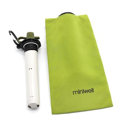 China Sustainable miniwell collapsible water bottle with filter for sale