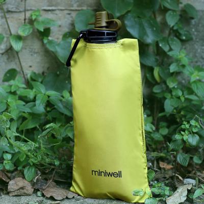 China Collapsible Bottle Water Purifier Bottle For Survival Backpacking for sale