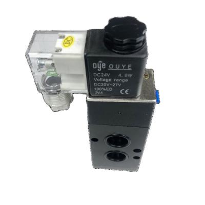 China YUHONG YHSE-25 General YHSE-25 220v 24v 12v Five-port Two-port Valve Air Control Pneumatic Directional Solenoid Valve for sale