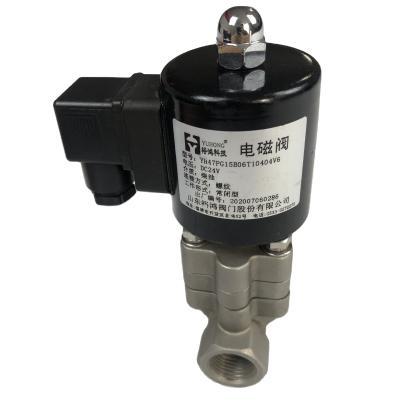 China Professional manufacture petrochemical industry screw flange pneumatic solenoid air valve for sale