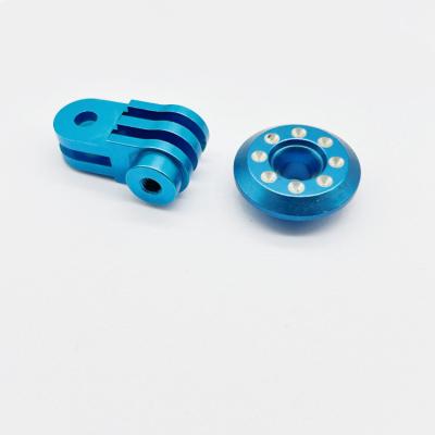 China 316 Stainless Steel Aluminum Ring Blue Anodized 3d Printing Service CNC Precision Metal Machining Parts for sale