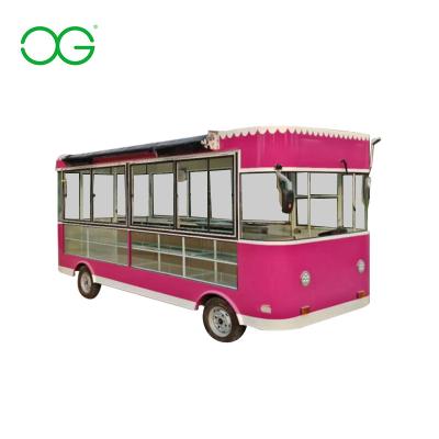 China 4000w large alloy space street view snack truck factory wholesale price high speed food aluminum cart made in china for sale