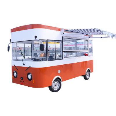 China 2021 Bakery Certificated Diner Mobile Food Carts Concession Food Truck Trailer for sale