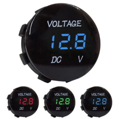 China Universal Digital Display Voltmeter Waterproof Voltage Led Meter For DC 12V-24V Car Motorcycle Truck 1.4