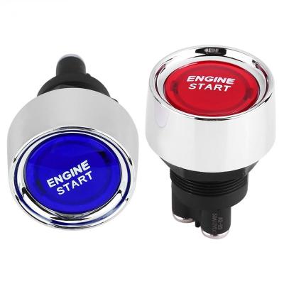 China Red Racing Car Start Engine Push Button DC 12v 50a Car Engine Switch Push Start Ignition Switch For Racing Car (TOP) - Off Momentary Switch for sale