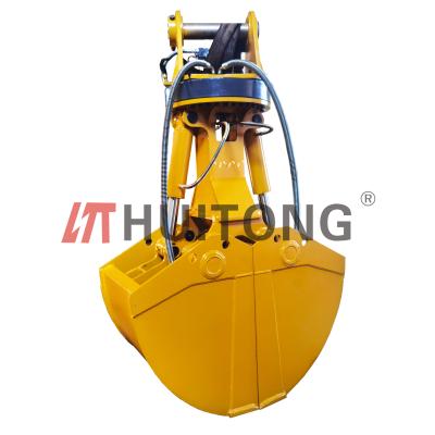 China Excavator Clamshell Grab Bucket Hydraulic Rotation Loading Clamshell Bucket Bucket for sale