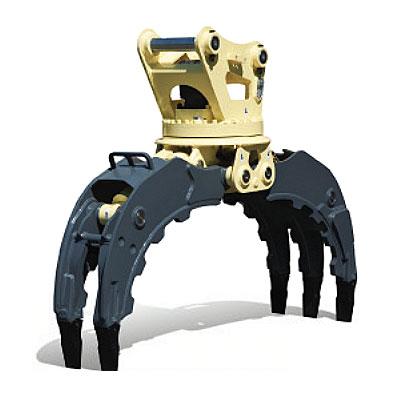 China China Factory Sales High Efficiency Hydraulic Rotating Grapple Excavator Wooden Grapple Log Grapple Stone Grapple for sale