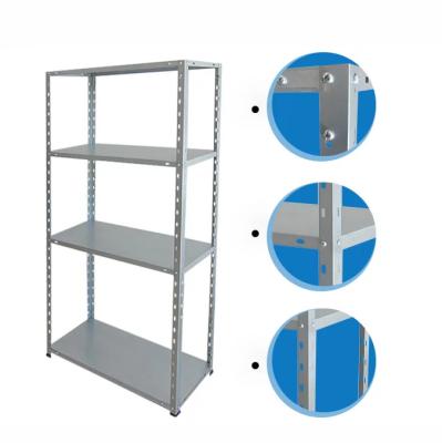 China 4 Tier Storage Adjustable Heavy Duty Adjustable Garage Shelf Rack Unit Platform Steel Shelf Bracket for sale