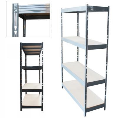 China Heavy Duty Industrial Corrosion Protection Boltless Shelf Storage 4 Tier Steel Shelving Unit for sale