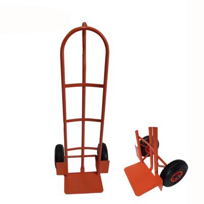 China Tools P Handle Workshop Hand Trolley Truck Cart Rear Luggage High 2 Wheels Hand Bag Truck Cart for sale