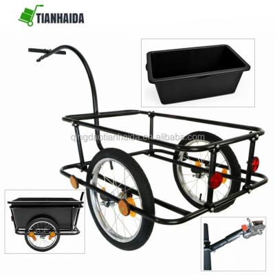 China Other Plastic Trailers Bike Trailer Bicycle Attachment Bike Trailer Cart Coupling Tire Cargo Box for sale