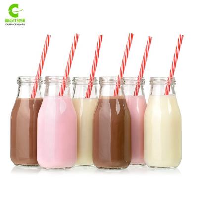 China Drink Half Pint Milk Bottle Vintage Milk Bottle Glass Milk Bottles for sale