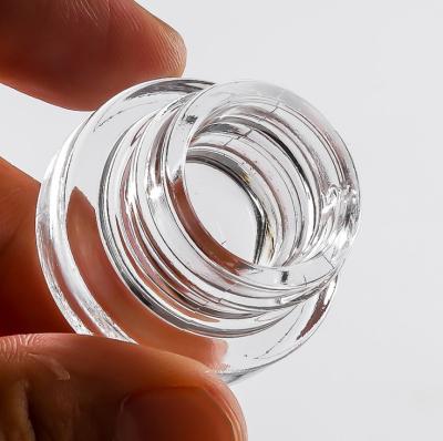 China Hot Selling Eco-friendly 3g 5g Clear Glass Thick Bottom Eye Cream Cosmetic Glass Jar for sale