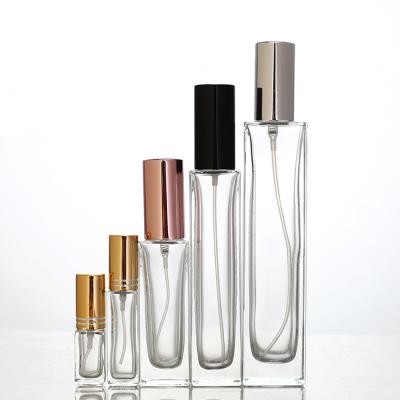 China Hot Sales Eco - Friendly Square Shape Cosmetic Glass Spray Perfume Bottle for sale