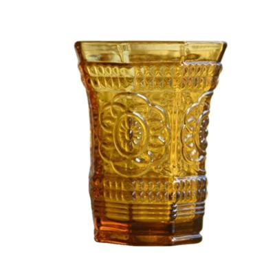 China CLASSIC Promotional Soft Drinking Glass Cup /colourful Drinking Glassware for sale