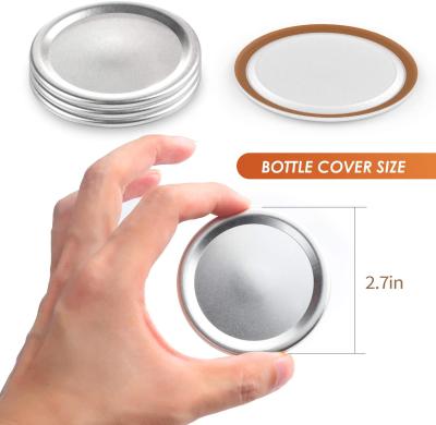 China Sealing Well 70mm Lids Mason Jar Lids Regular Mouth Canning Lids 86mm for sale